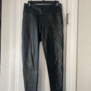 Black Faux Leather Leggings